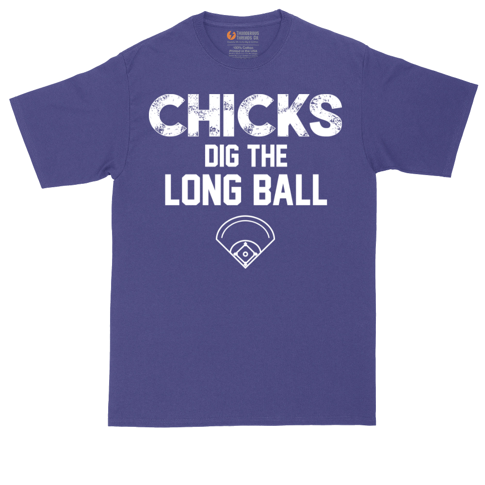 Chicks Dig the Long Ball | Mens Tall T-Shirt