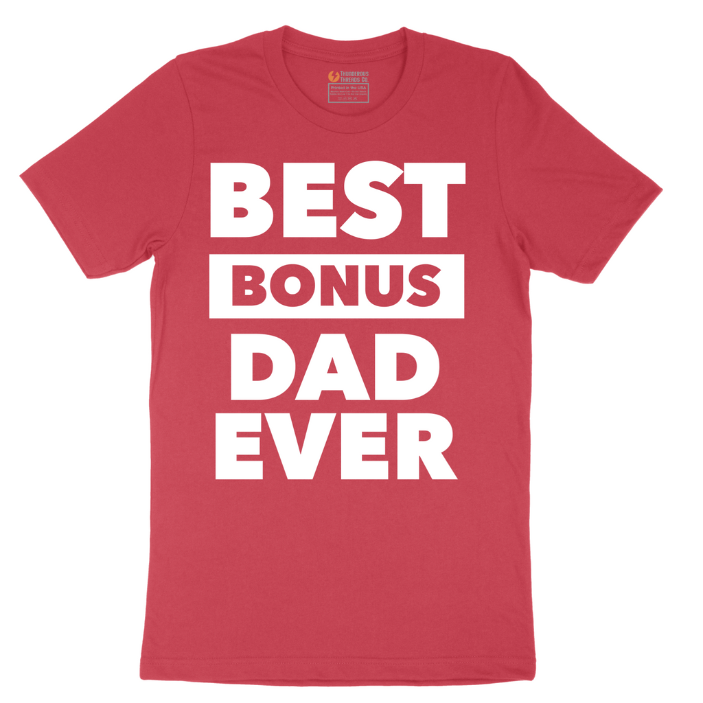 Best Bonus Dad - Mens T-Shirt - Sizes S - 6XL