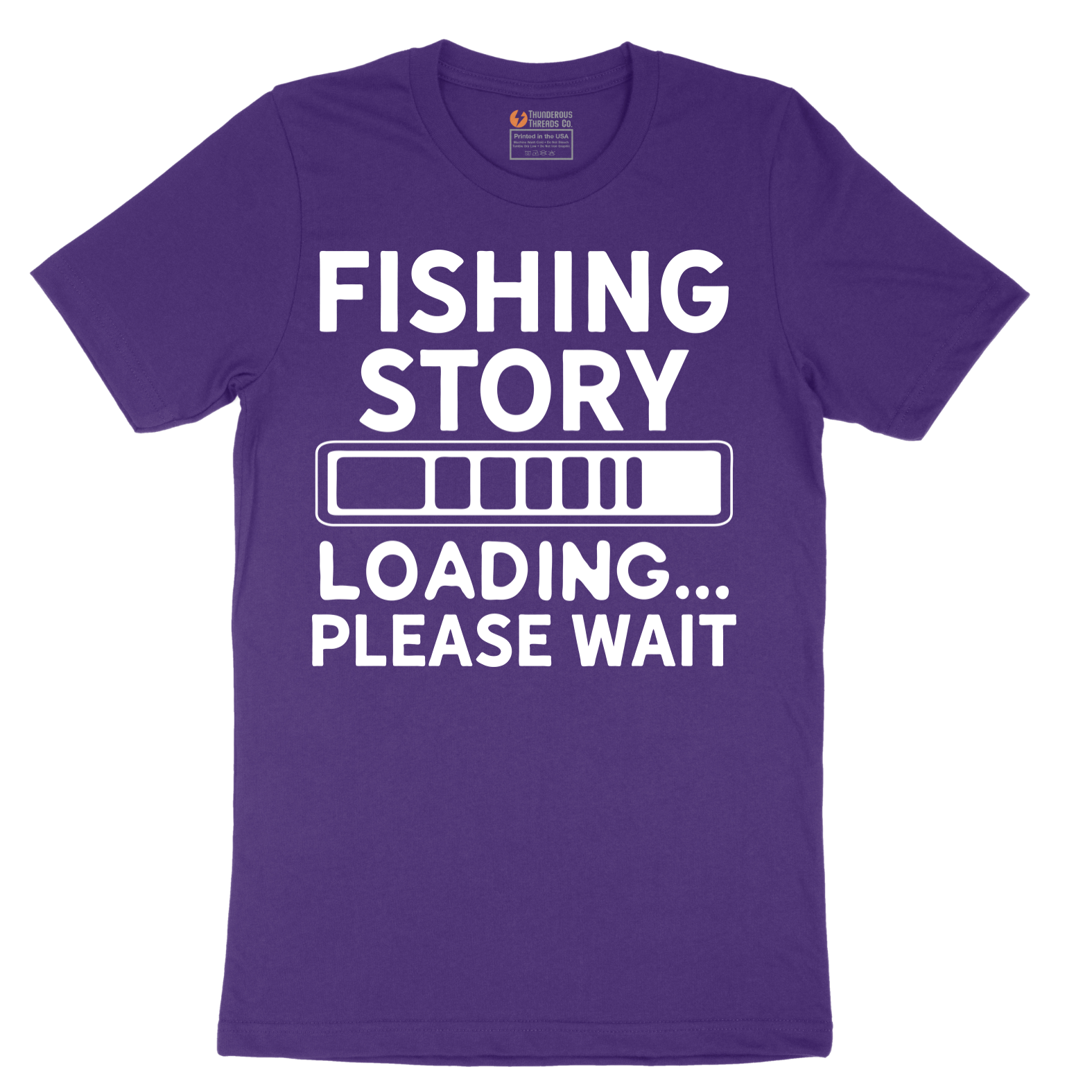 Fishing Story Please Wait - Mens T-Shirt - Sizes S - 6XL