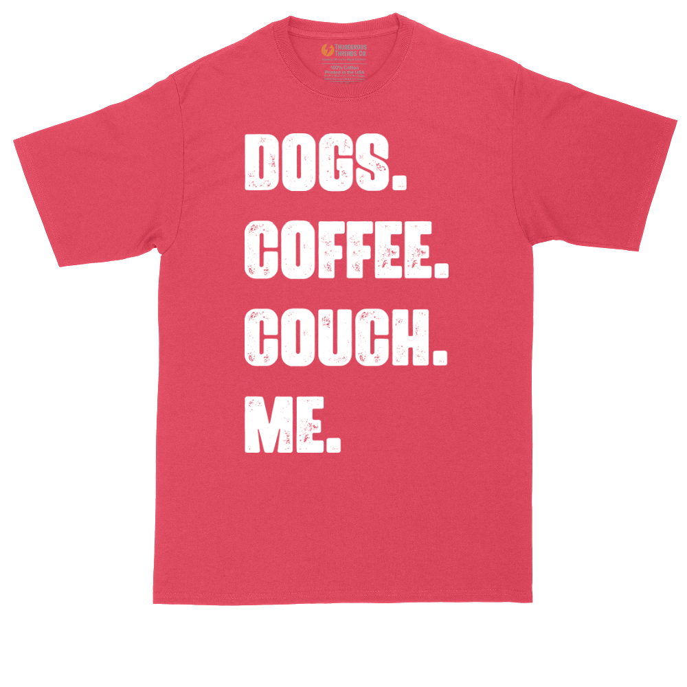 Dogs Coffee Couch Me | Mens Tall T-Shirt