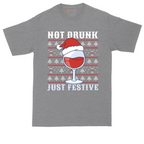 Not Drunk Just Festive | Mens Tall T-Shirt
