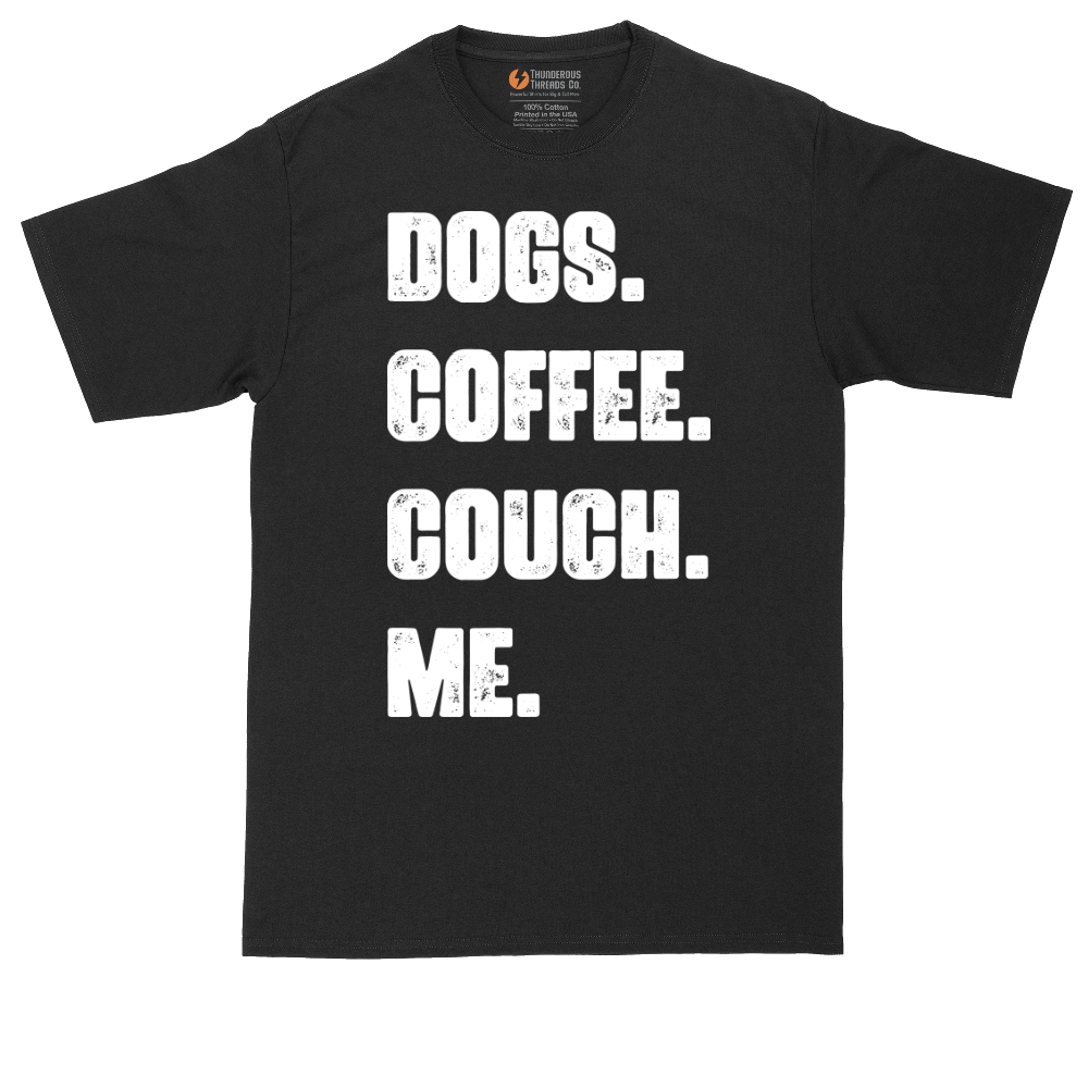 Dogs Coffee Couch Me | Mens Tall T-Shirt