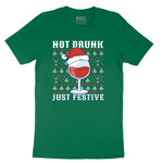 Not Drunk Just Festive - Mens T-Shirt - Sizes S - 6XL