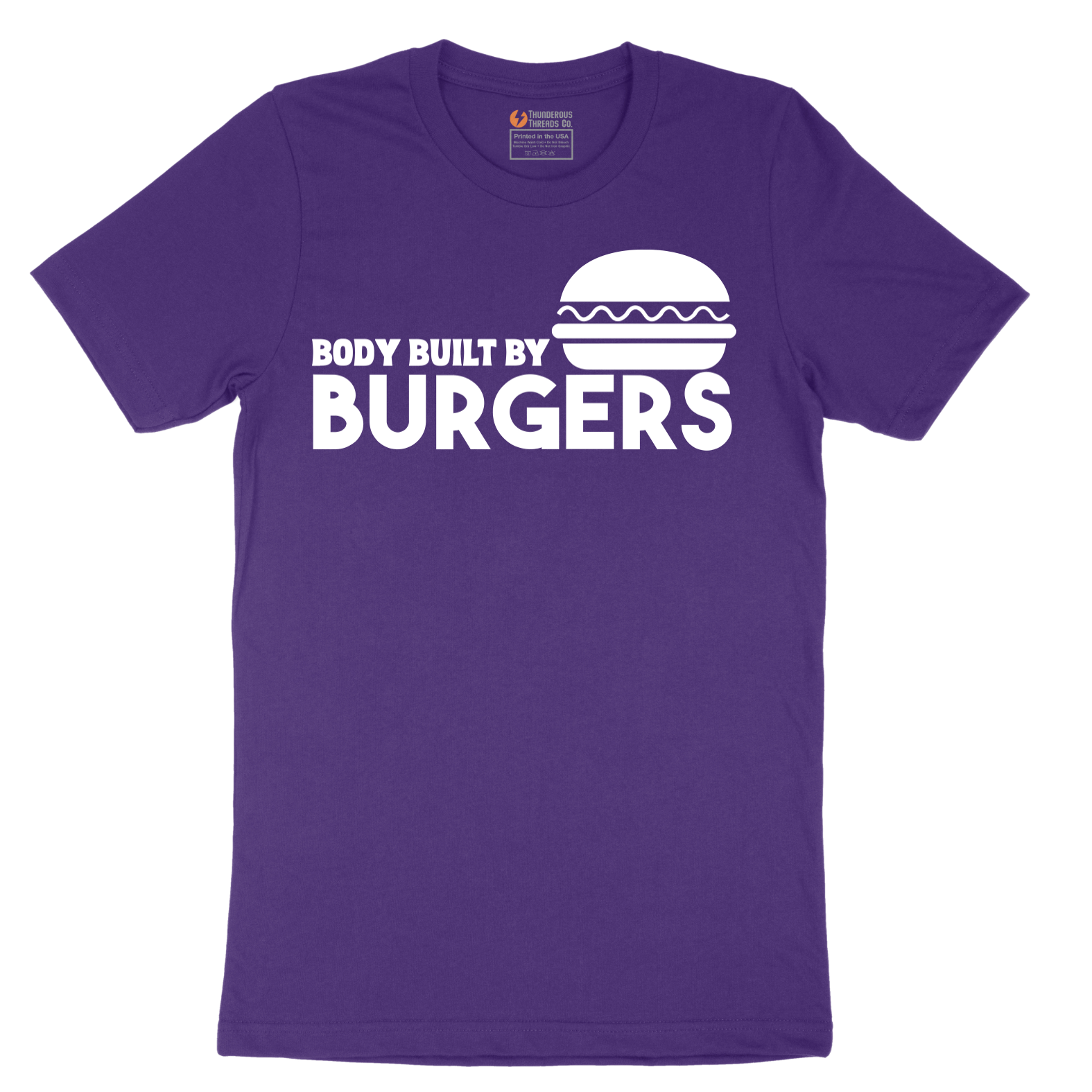 Body Built by Burgers - Mens T-Shirt - Sizes S - 6XL