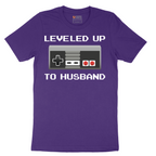 Leveled Up to Husband - Mens T-Shirt - Sizes S - 6XL