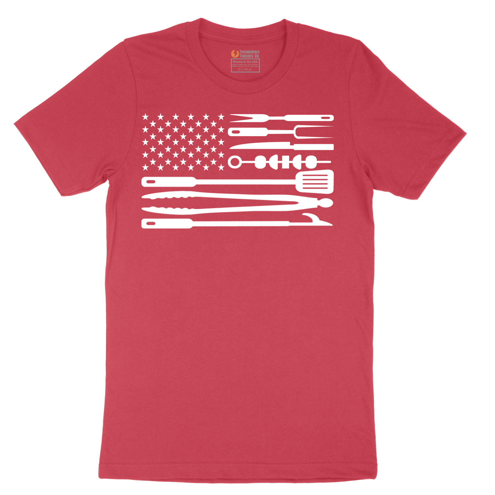 American Flag Barbeque Tools - Mens T-Shirt - Sizes S - 6XL
