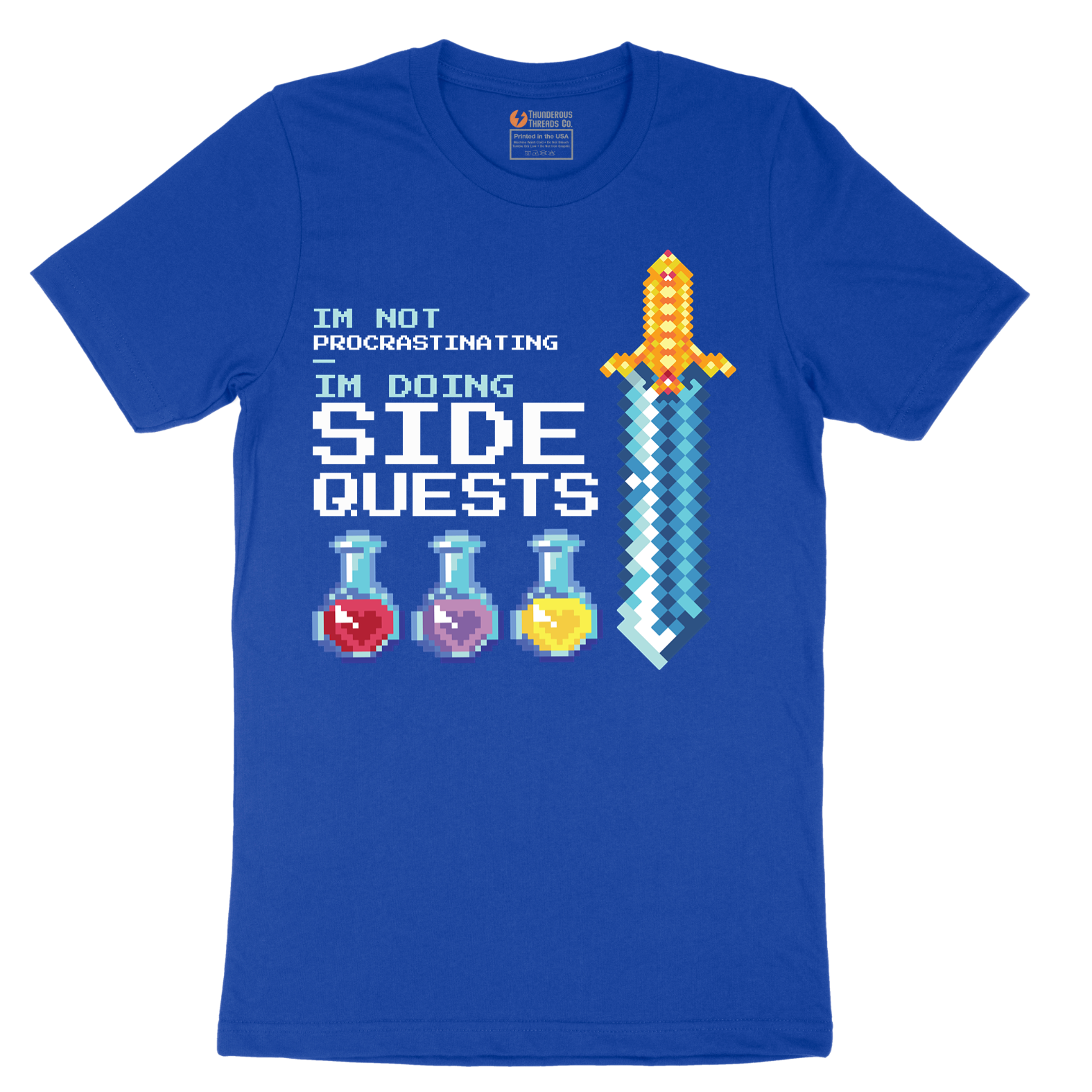 I'm Not Procrastinationg I'm Doing Side Quests - Mens T-Shirt - Sizes S - 6XL