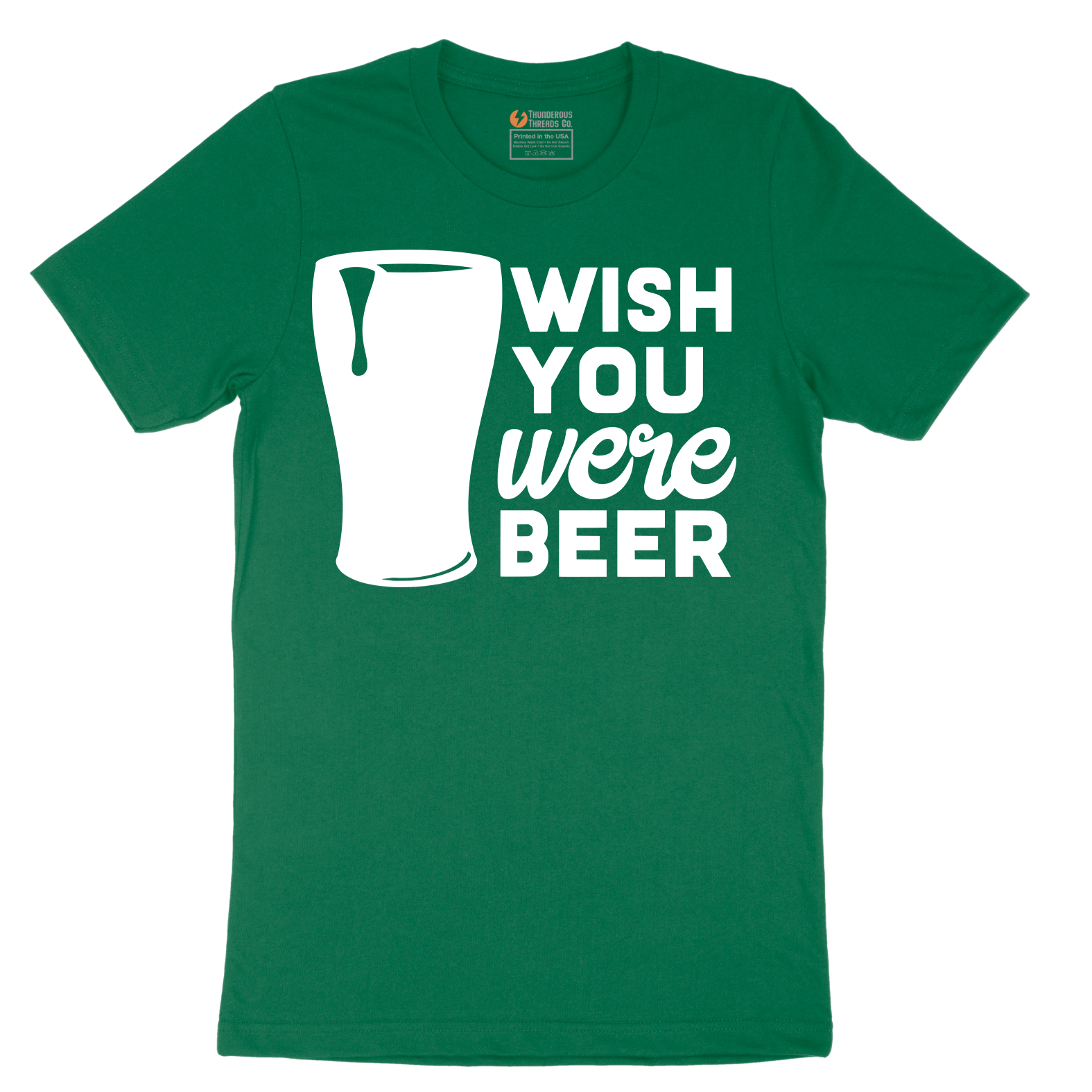 Wish You Were Beer - Mens T-Shirt - Sizes S - 6XL