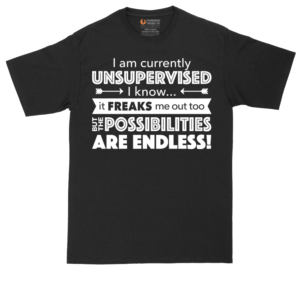I'm Currently Unsupervised | Mens Tall T-Shirt