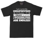I'm Currently Unsupervised | Mens Tall T-Shirt