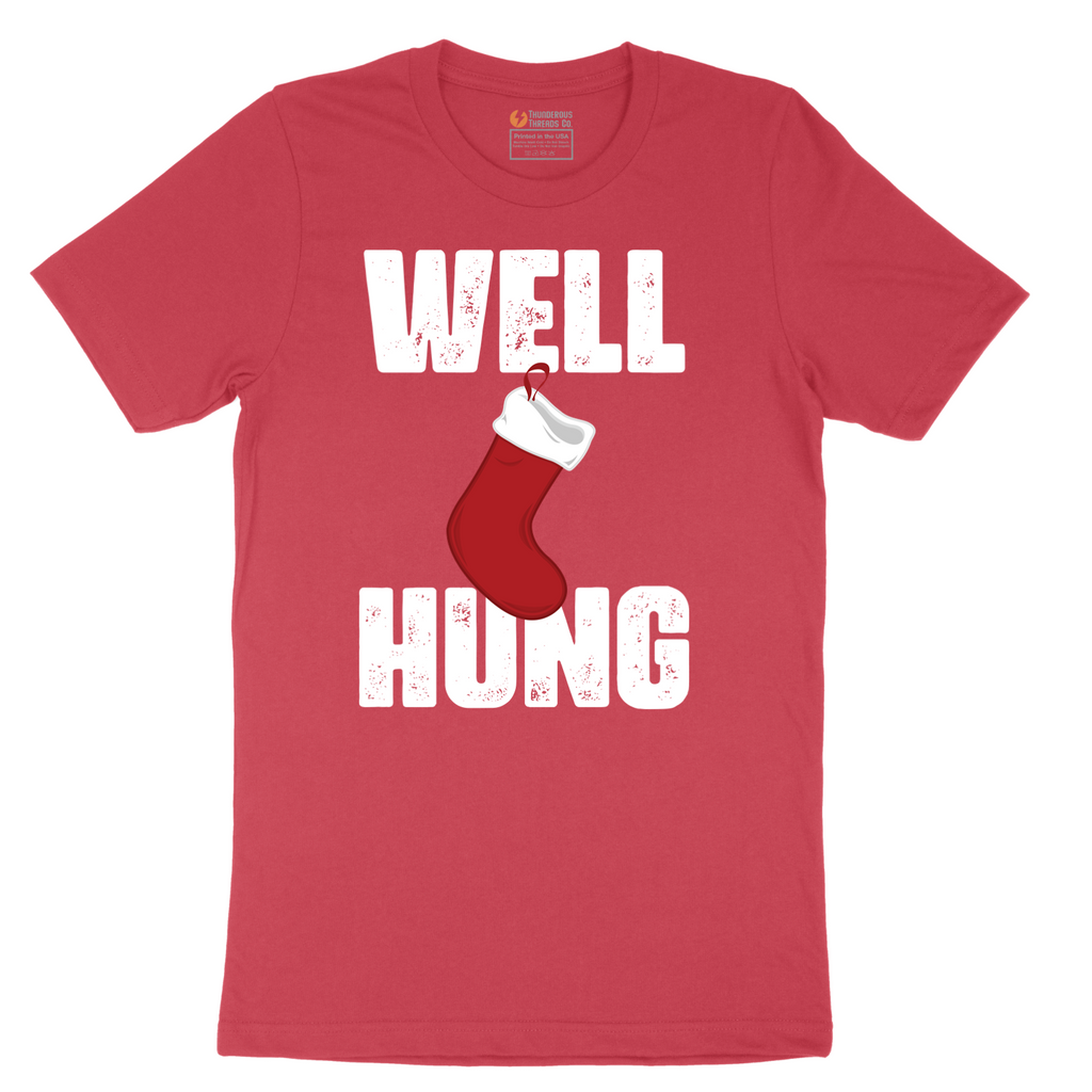 Well Hung - Mens T-Shirt - Sizes S - 6XL