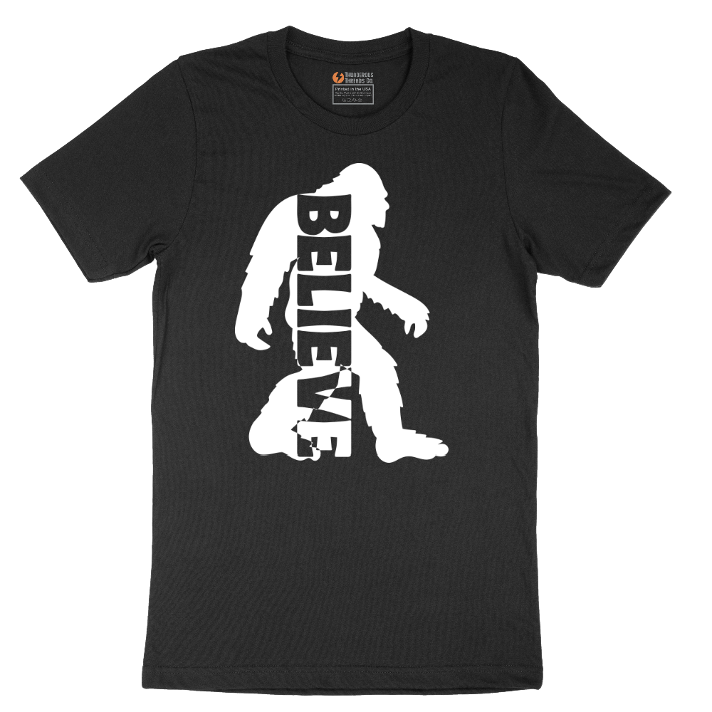 Bigfoot Believe - Mens T-Shirt - Sizes S - 6XL