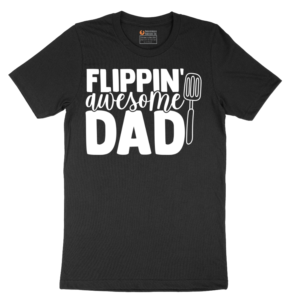 Flipping Awesome Dad_White - Mens T-Shirt - Sizes S - 6XL