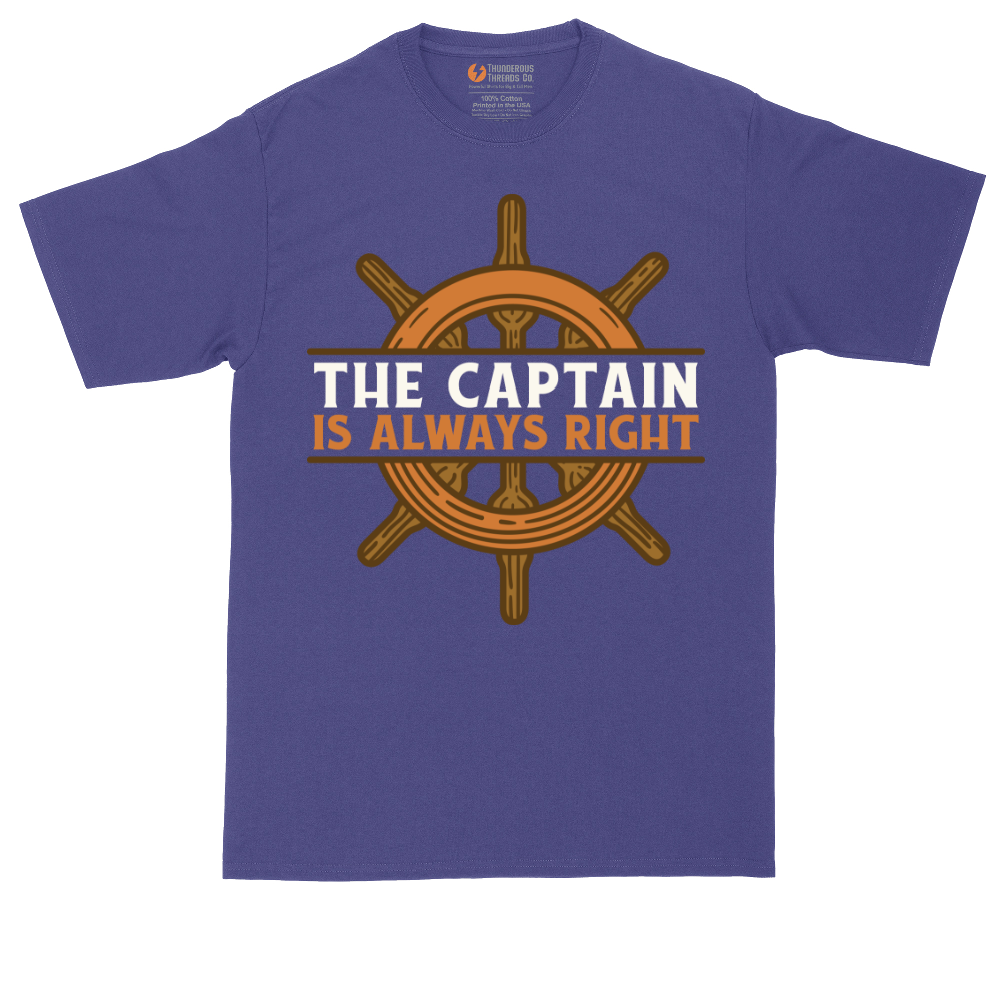 The Captain is Always Right_Full Color | Mens Tall T-Shirt