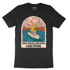 Boat Waves Sun Rays Lake Days - Mens T-Shirt - Sizes S - 6XL