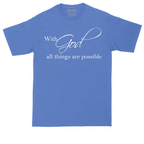 With God All Things are Possible | Mens Tall T-Shirt