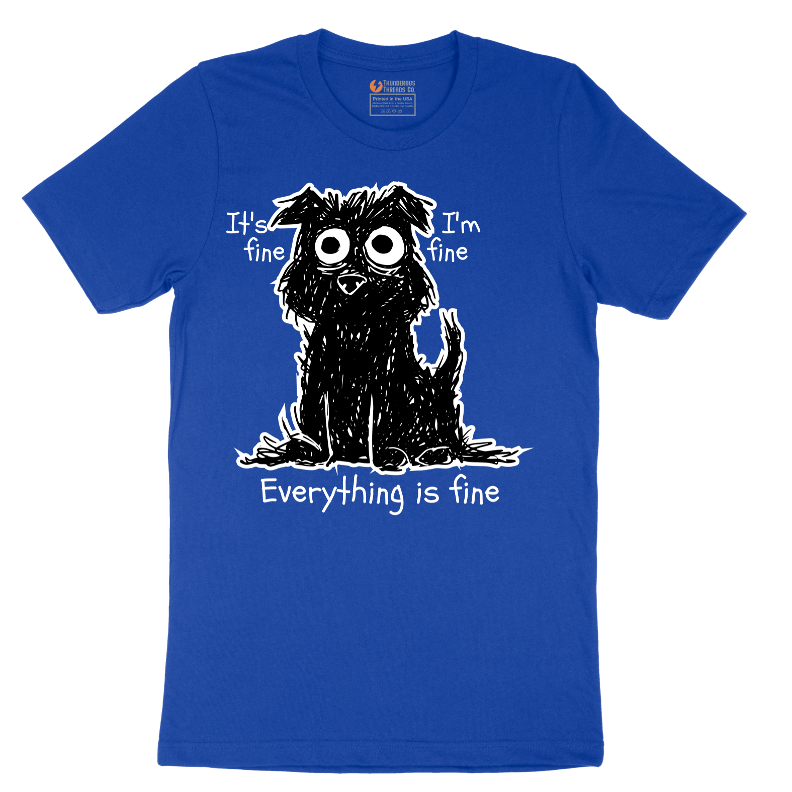 Stressed Dog Design - Mens T-Shirt - Sizes S - 6XL