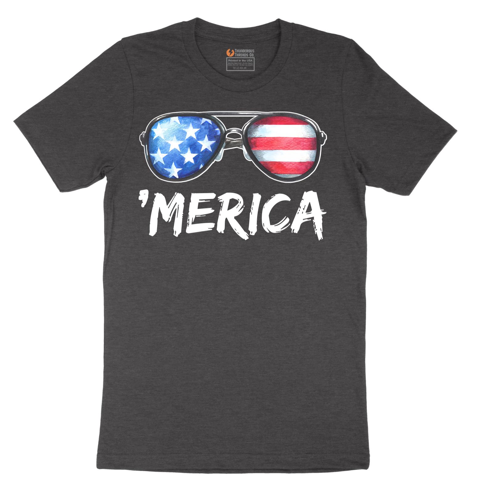 Flag Sun Glasses No Grunge - Mens T-Shirt - Sizes S - 6XL