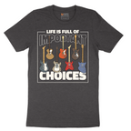 Life is Full of Important Choices Guitar Version - Mens T-Shirt - Sizes S - 6XL