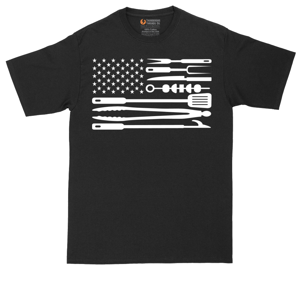 American Flag Barbeque Tools | Mens Tall T-Shirt