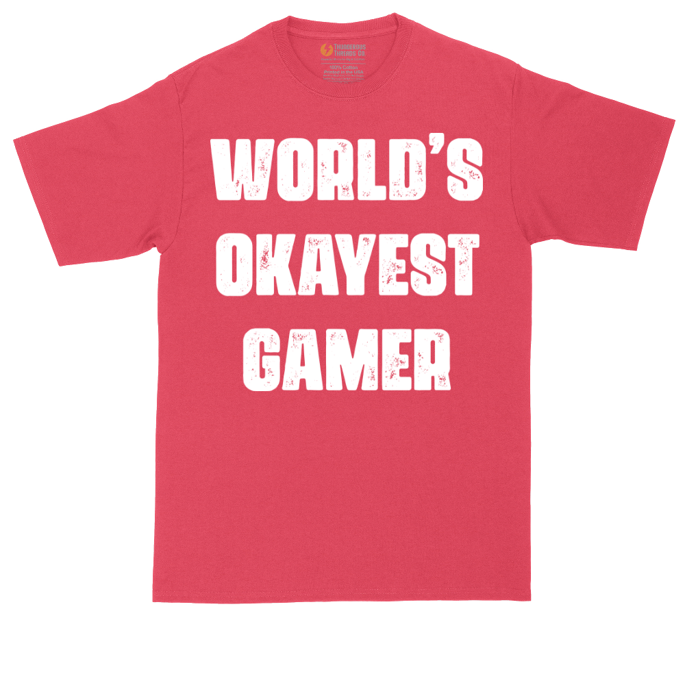 Worlds Okayest Gamer | Mens Tall T-Shirt