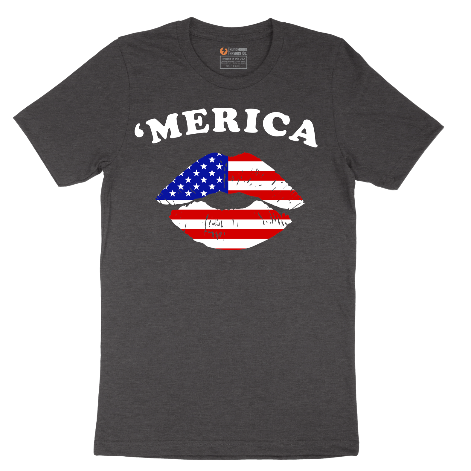 America Lips - Mens T-Shirt - Sizes S - 6XL