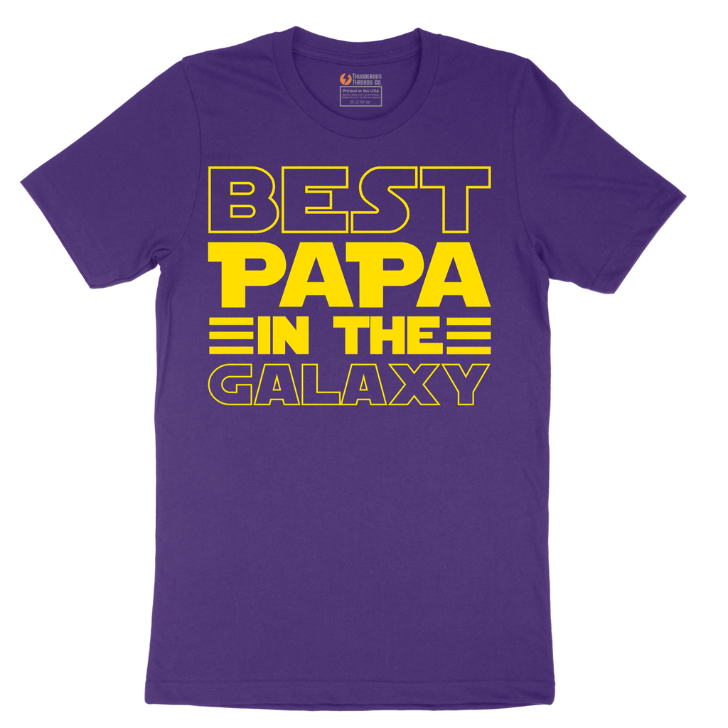 Best Papa in the Galaxy - Mens T-Shirt - Sizes S - 6XL
