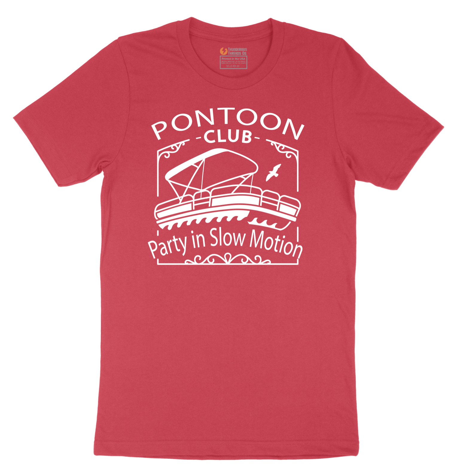Pontoon Club Party in Slow Motion - Mens T-Shirt - Sizes S - 6XL