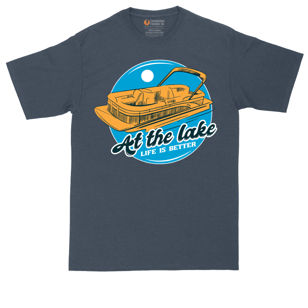 At the Lake Life is Better | Mens Tall T-Shirt