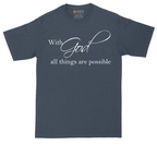 With God All Things are Possible | Mens Tall T-Shirt