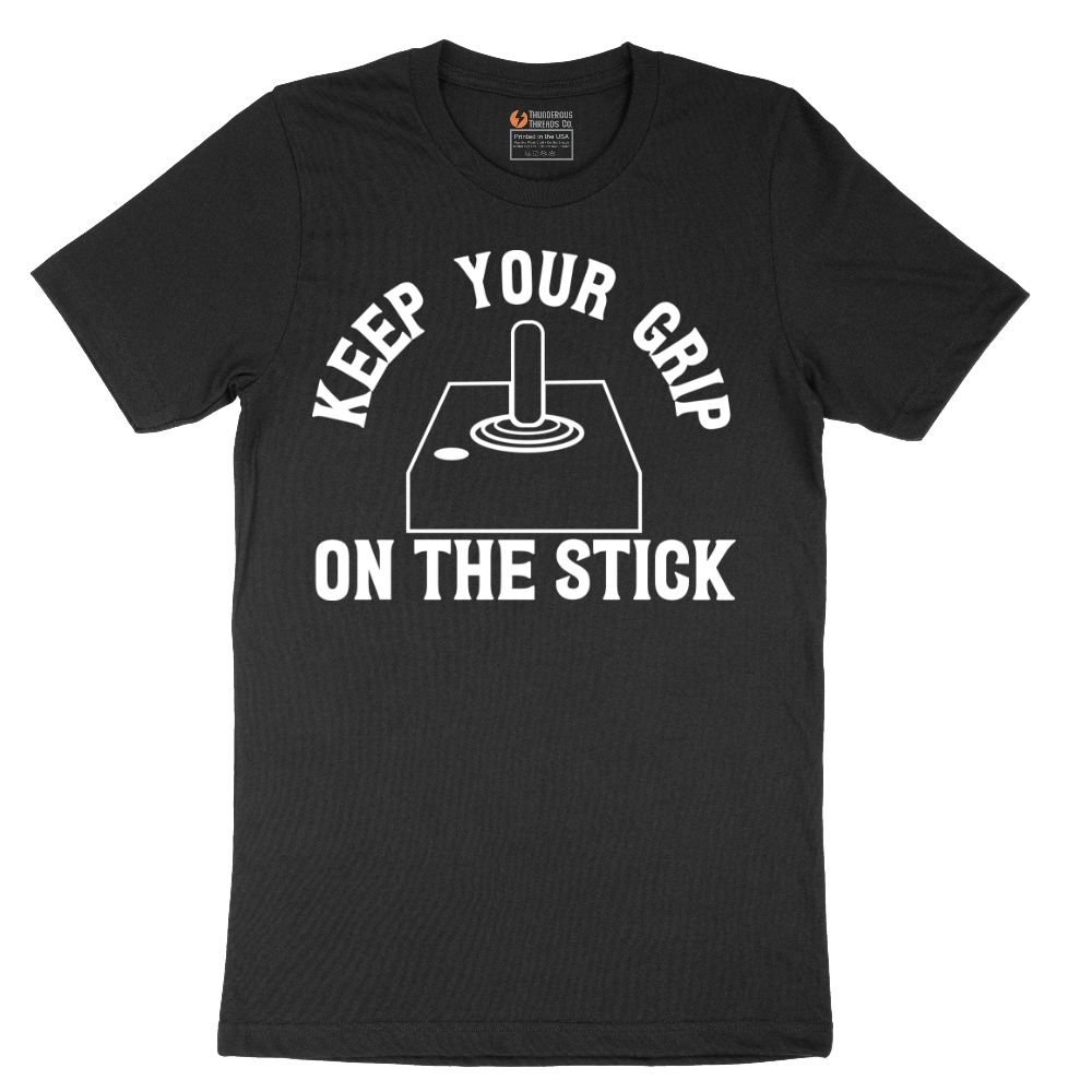 Keep Your Grip on the Stick - Mens T-Shirt - Sizes S - 6XL