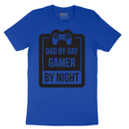 Dad my Day Gamer by Night - Mens T-Shirt - Sizes S - 6XL