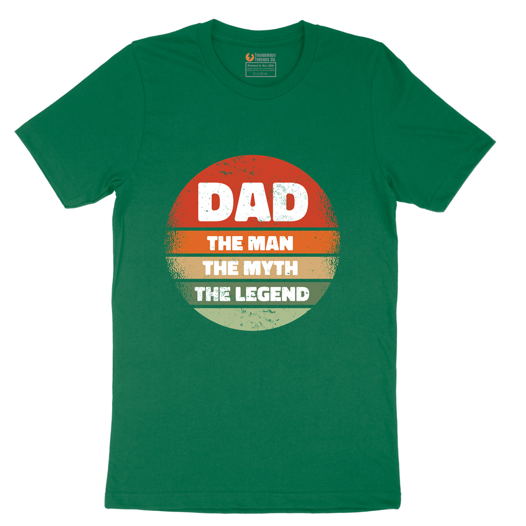 Dad the Man the Myth the Legend Version 2 - Mens T-Shirt - Sizes S - 6XL