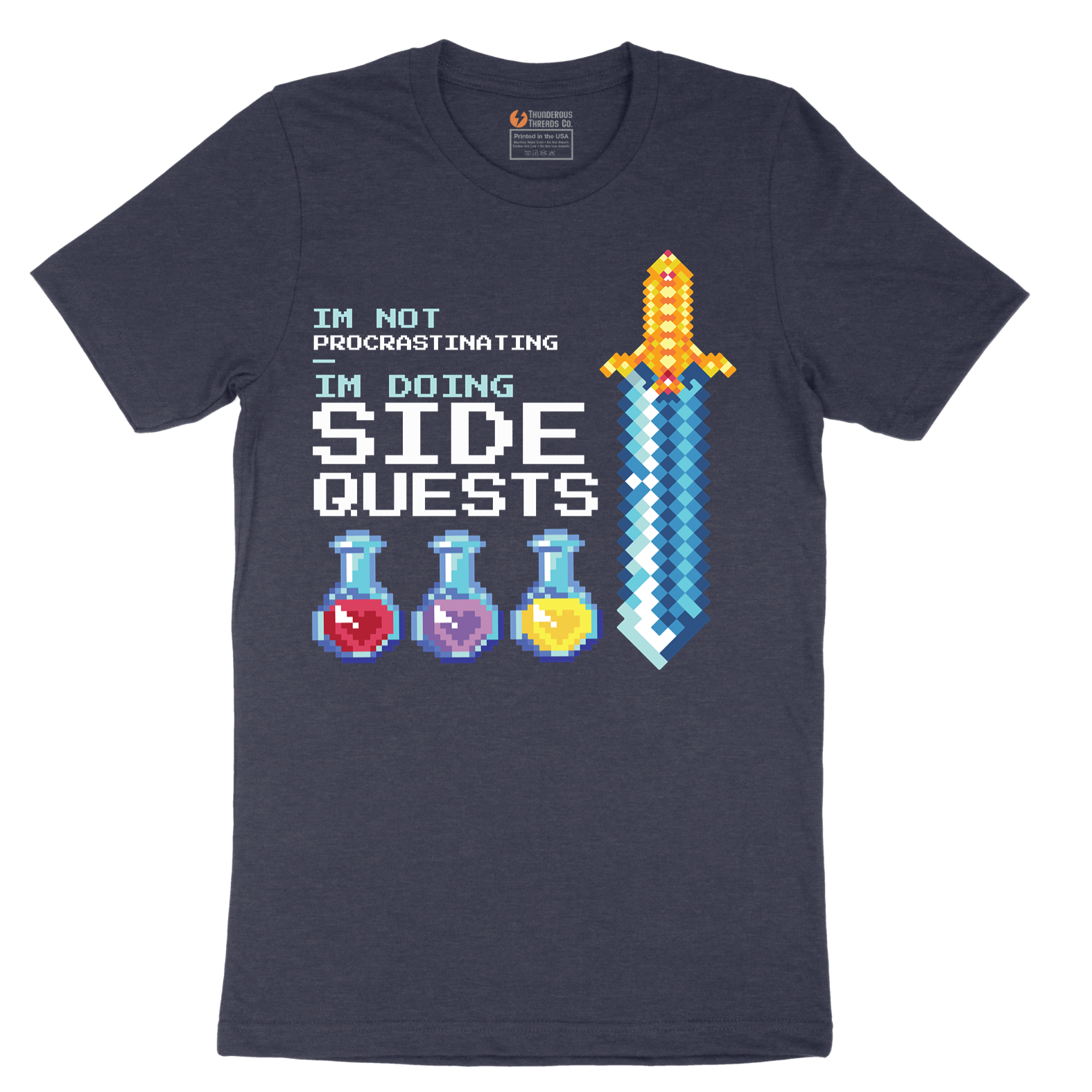 I'm Not Procrastinationg I'm Doing Side Quests - Mens T-Shirt - Sizes S - 6XL