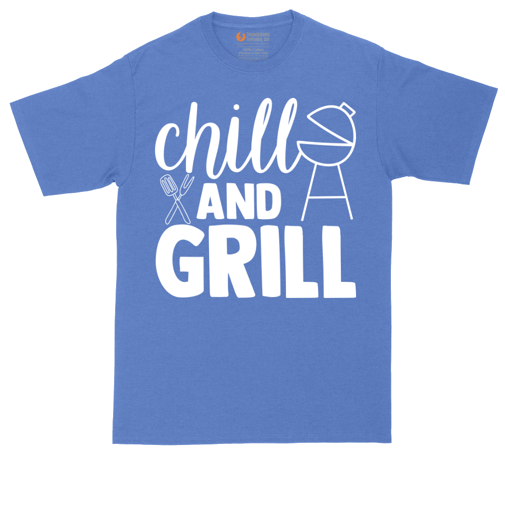 Chill and Grill | Mens Tall T-Shirt