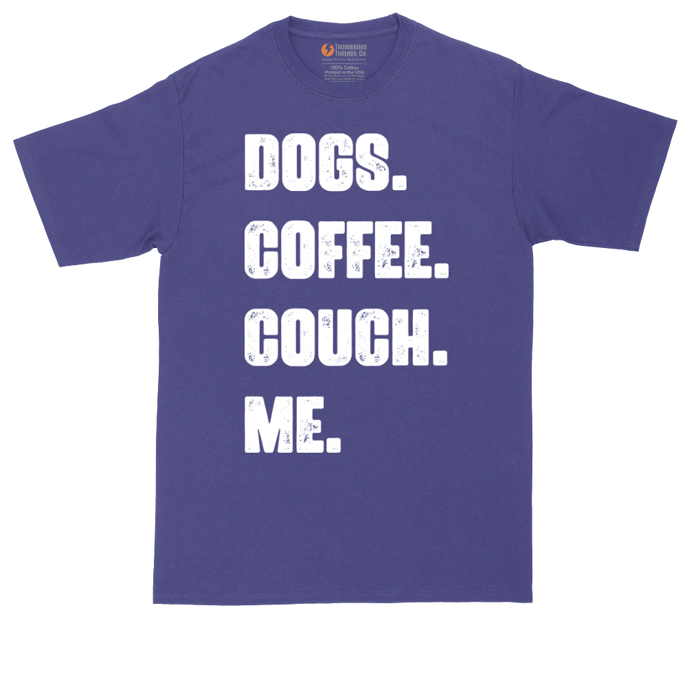 Dogs Coffee Couch Me | Mens Tall T-Shirt