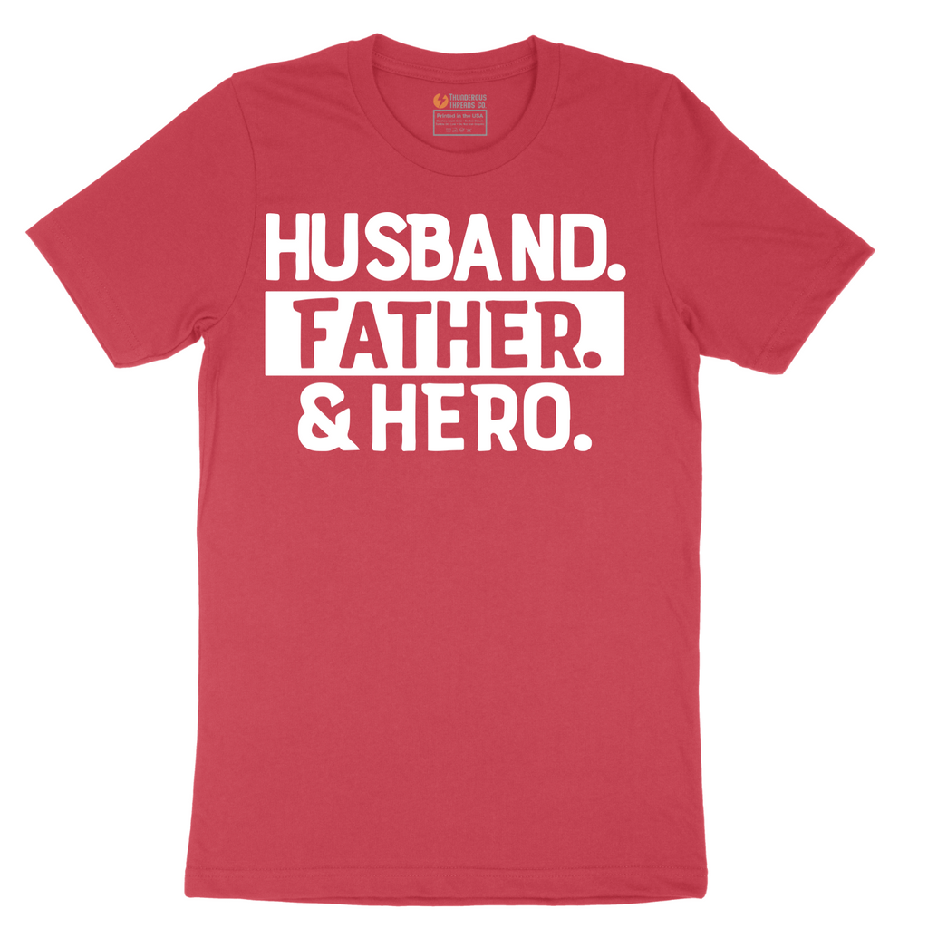 Husband Father Hero - Mens T-Shirt - Sizes S - 6XL