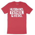 Husband Father Hero - Mens T-Shirt - Sizes S - 6XL