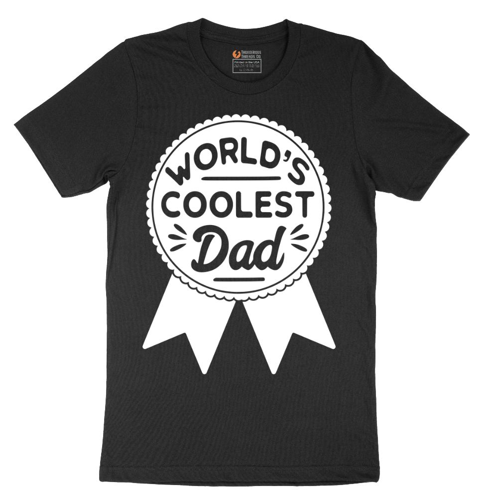 Worlds Coolest Dad - Mens T-Shirt - Sizes S - 6XL