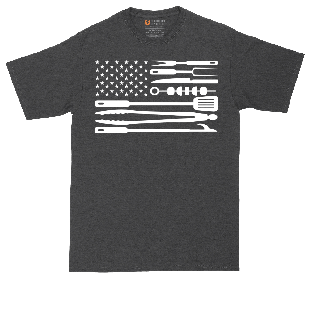 American Flag Barbeque Tools | Mens Tall T-Shirt