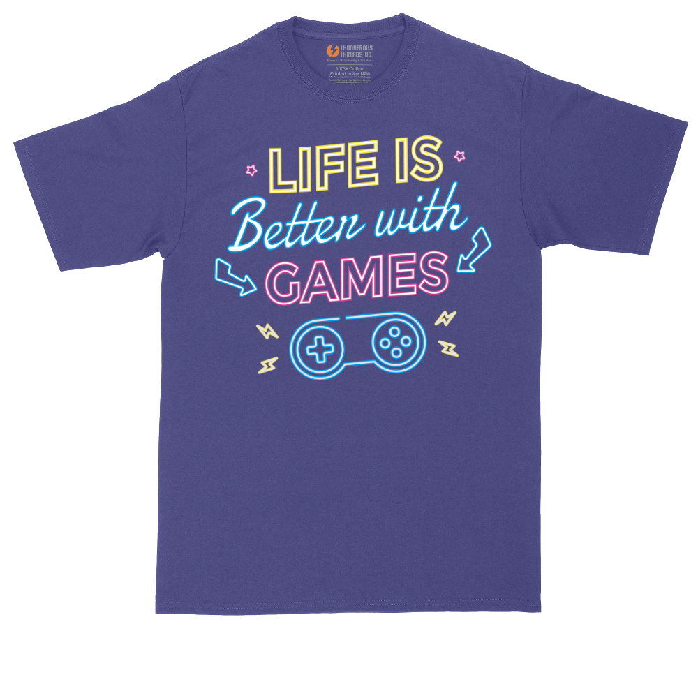 LIfe is Better with Games | Mens Tall T-Shirt