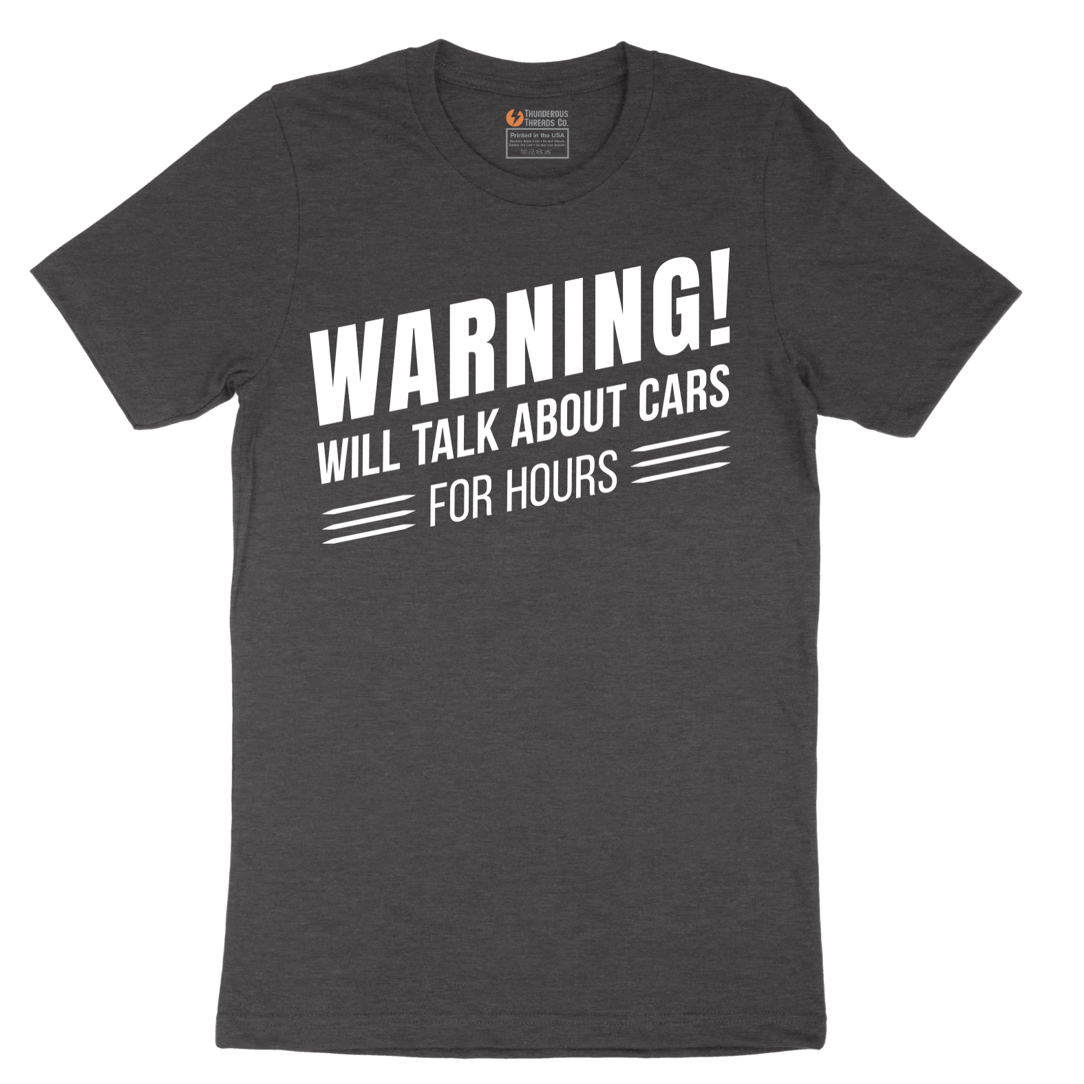 Warning Will Talk About Cars for Hours - Mens T-Shirt - Sizes S - 6XL