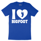 I Love Bigfoot - Mens T-Shirt - Sizes S - 6XL