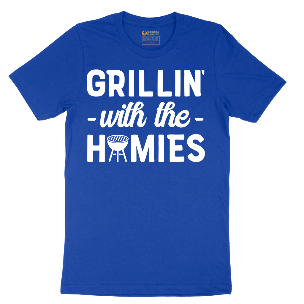 Grillin With the Homies - Mens T-Shirt - Sizes S - 6XL