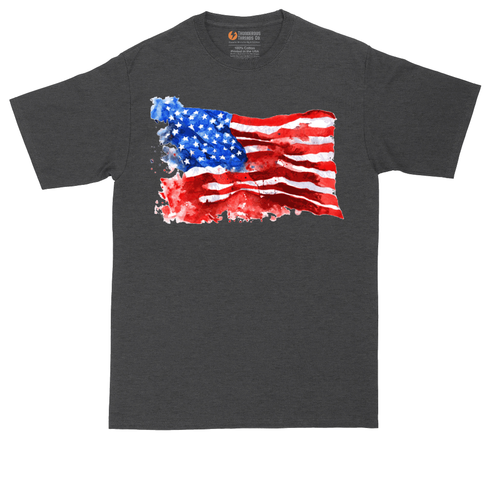 USA Flag Grunge | Mens Tall T-Shirt