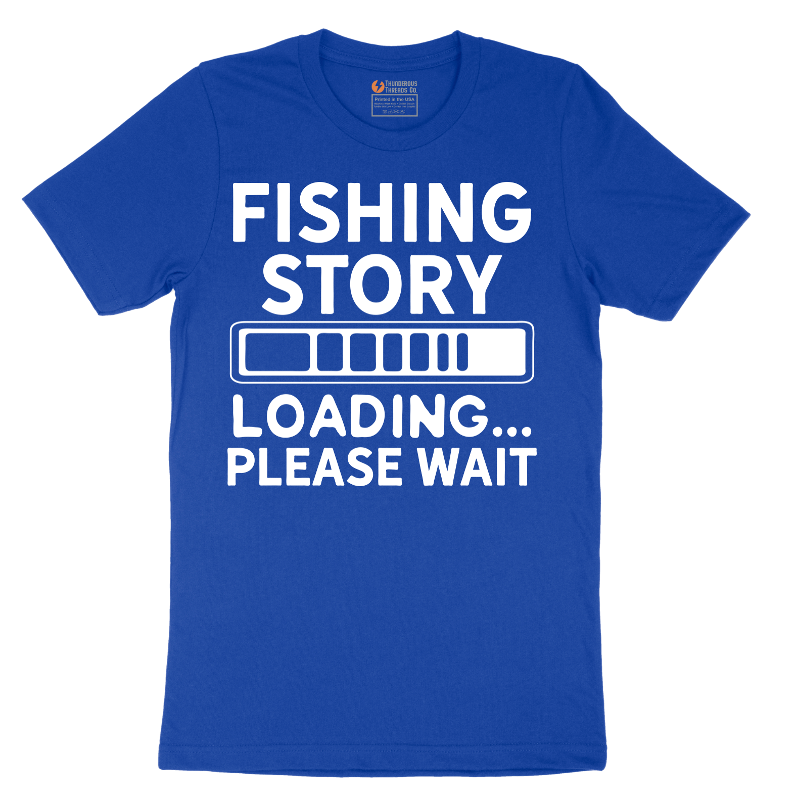 Fishing Story Please Wait - Mens T-Shirt - Sizes S - 6XL