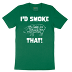 I'd Smoke That Pork Version - Mens T-Shirt - Sizes S - 6XL