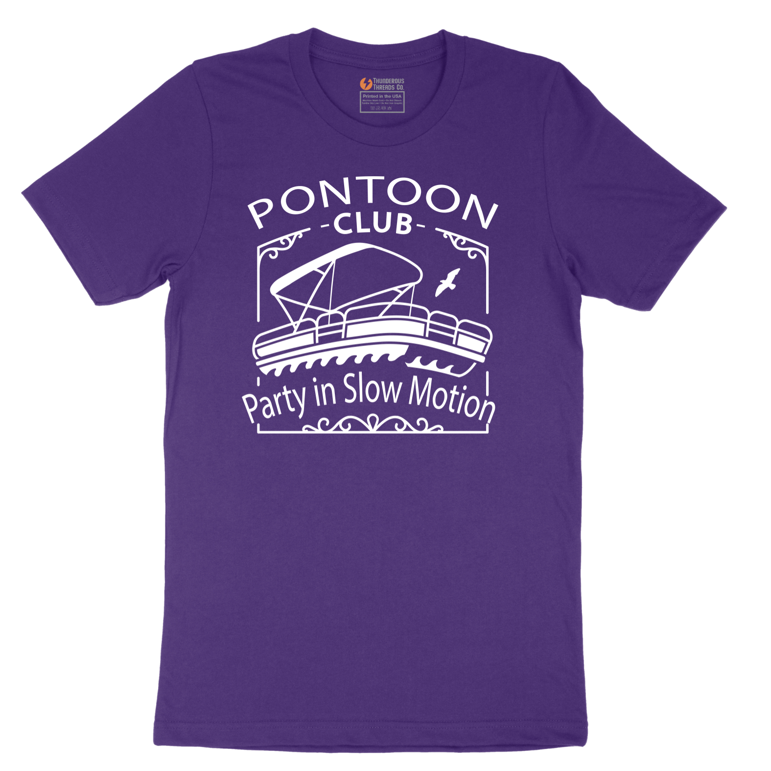 Pontoon Club Party in Slow Motion - Mens T-Shirt - Sizes S - 6XL