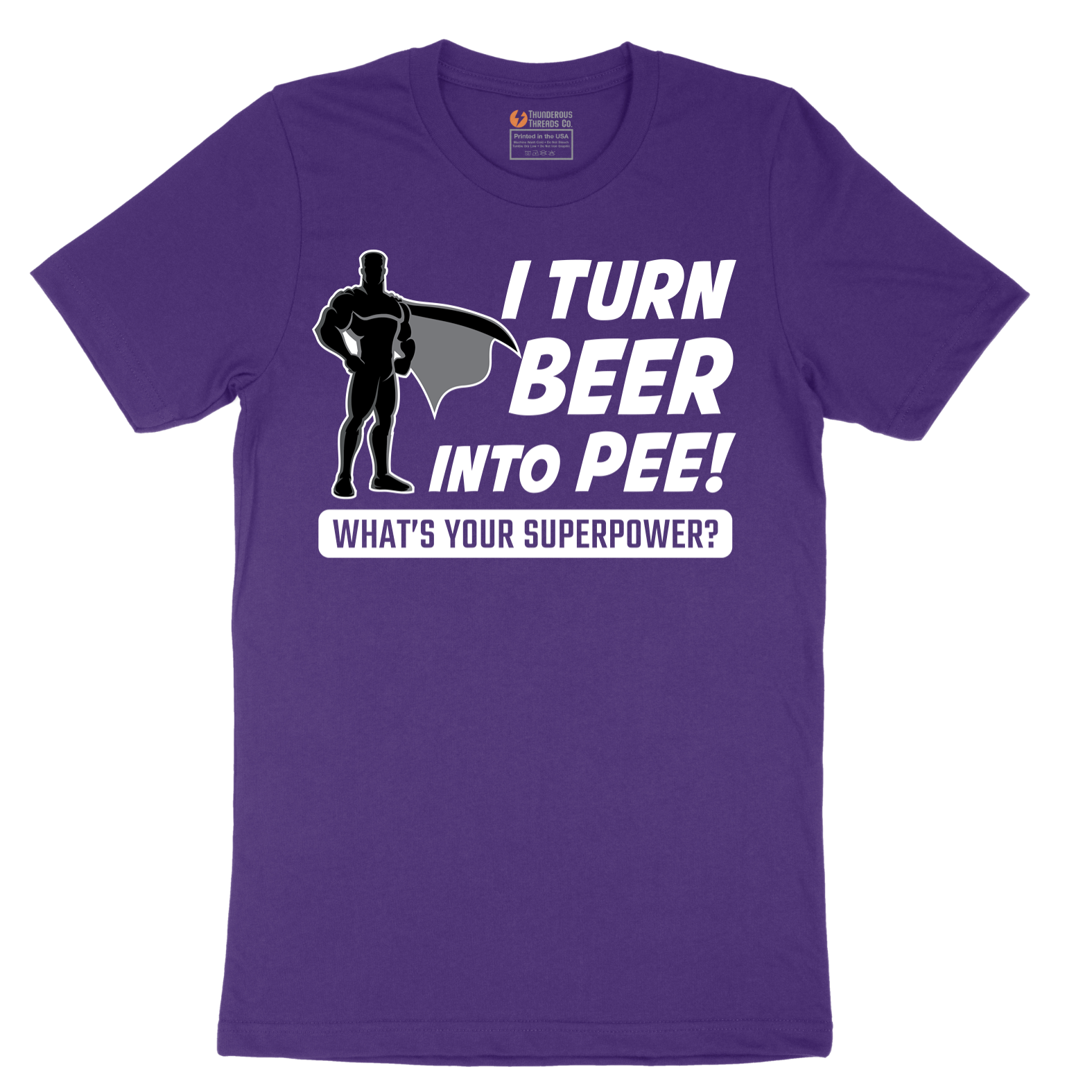 I Turn Beer Into Pee - Mens T-Shirt - Sizes S - 6XL.png