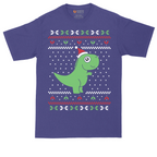 T-Rex Ugly Christmas Sweater | Mens Tall T-Shirt
